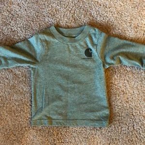 Carhartt Baby Long Sleeve Green Shirt, Siz…